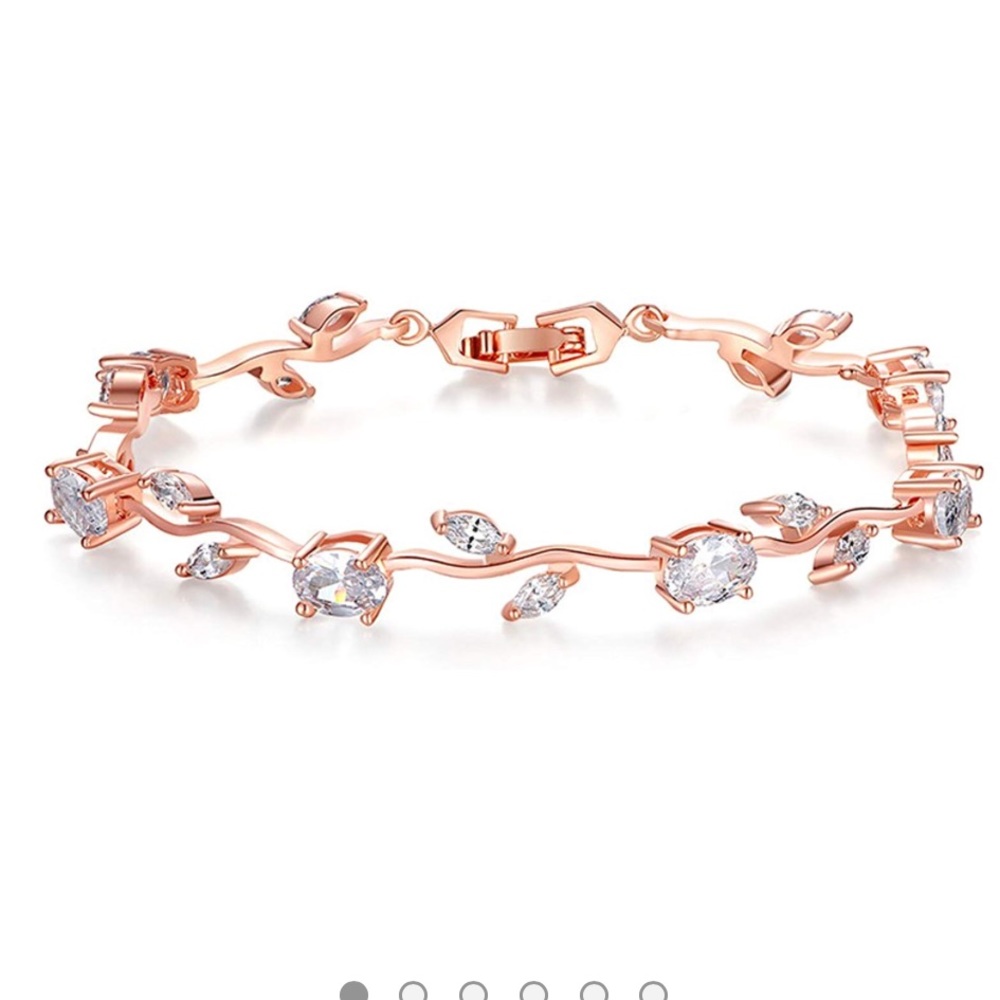 18k Rose Gold-Plated Sterling Silver Bracelet